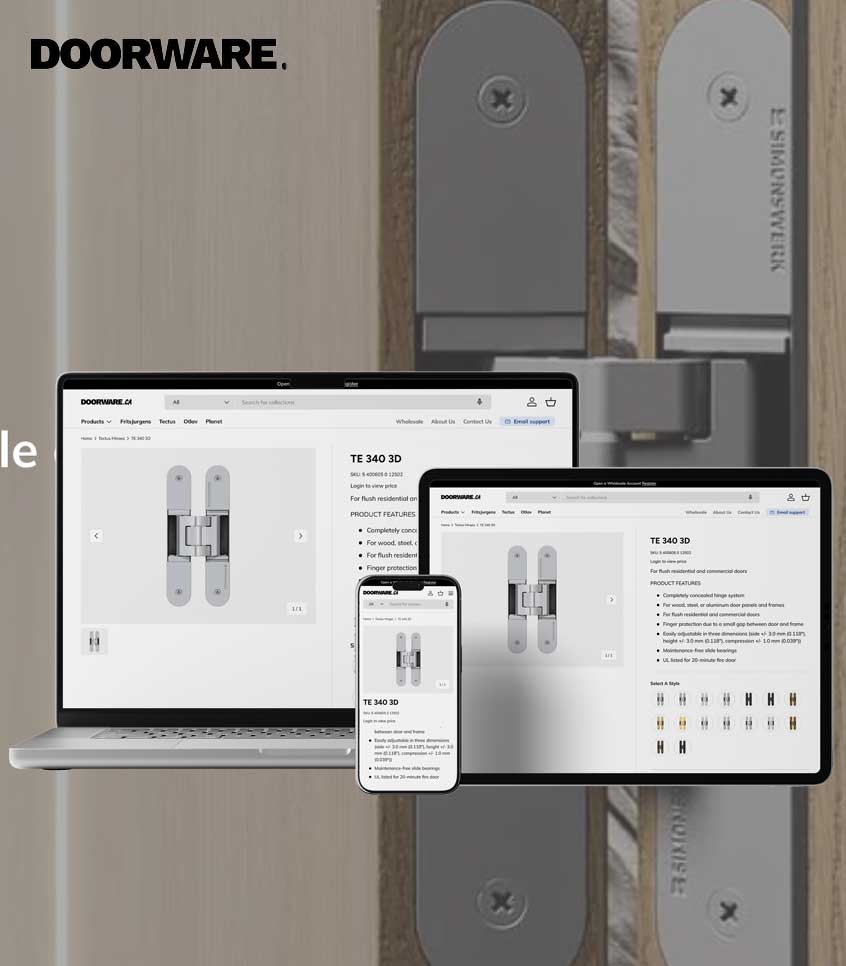 doorware hinge website