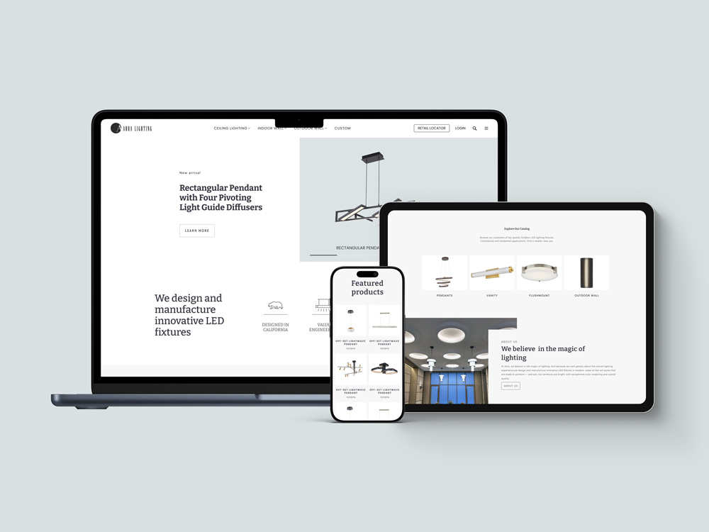 Abra Lighting eCommerce Site