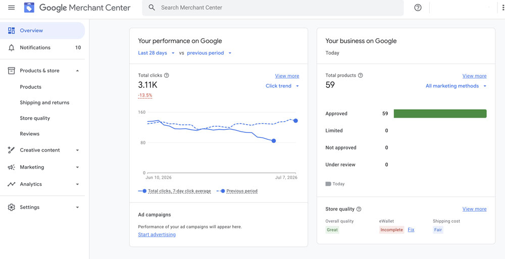 Google-merchant-Center